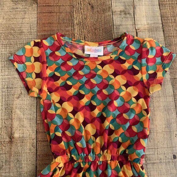 Lularoe toddler girls size 2T geometric shaped high low dress - Picture 3 of 7